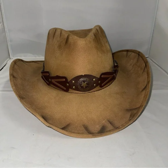 Brown Western Cowboy Hat - Picture 2 of 6